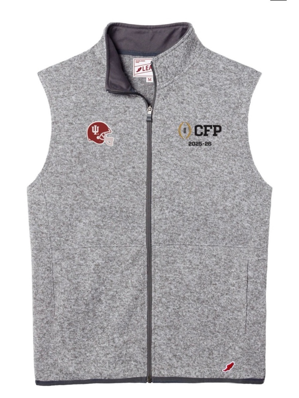 NWT XXL New League Legacy 2025-2026 Indiana College Playoff IU Hoosiers Vest